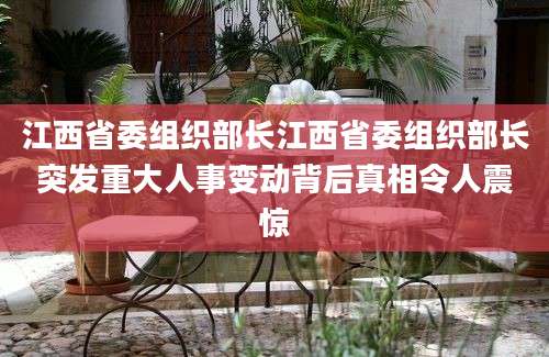 江西省委组织部长江西省委组织部长突发重大人事变动背后真相令人震惊