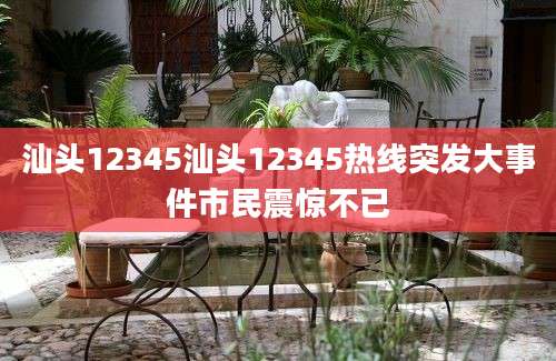汕头12345汕头12345热线突发大事件市民震惊不已