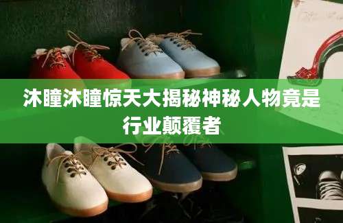 沐瞳沐瞳惊天大揭秘神秘人物竟是行业颠覆者