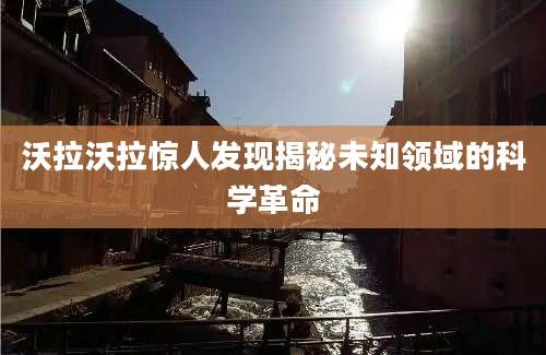 沃拉沃拉惊人发现揭秘未知领域的科学革命