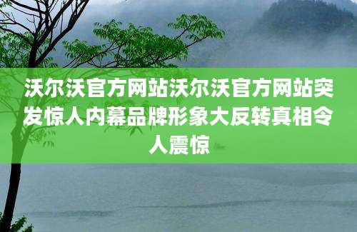 沃尔沃官方网站沃尔沃官方网站突发惊人内幕品牌形象大反转真相令人震惊
