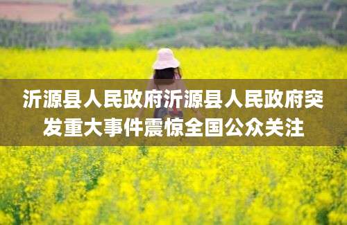 沂源县人民政府沂源县人民政府突发重大事件震惊全国公众关注