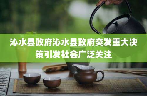 沁水县政府沁水县政府突发重大决策引发社会广泛关注