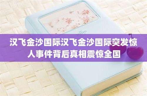 汉飞金沙国际汉飞金沙国际突发惊人事件背后真相震惊全国