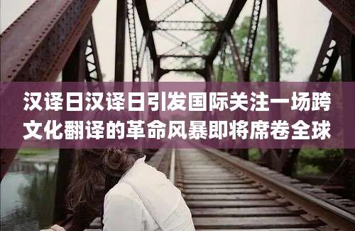 汉译日汉译日引发国际关注一场跨文化翻译的革命风暴即将席卷全球