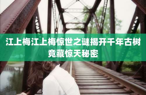 江上梅江上梅惊世之谜揭开千年古树竟藏惊天秘密