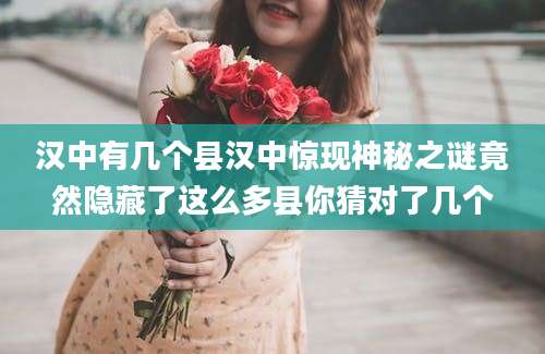 汉中有几个县汉中惊现神秘之谜竟然隐藏了这么多县你猜对了几个
