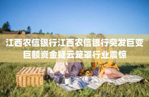 江西农信银行江西农信银行突发巨变巨额资金疑云笼罩行业震惊