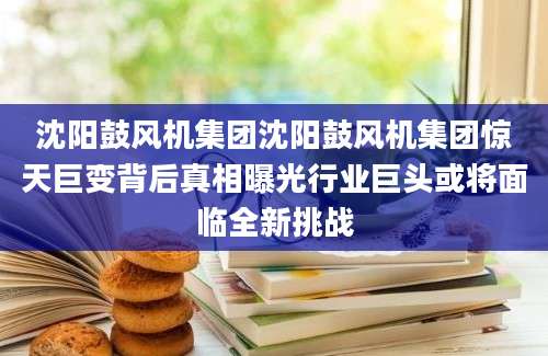 沈阳鼓风机集团沈阳鼓风机集团惊天巨变背后真相曝光行业巨头或将面临全新挑战